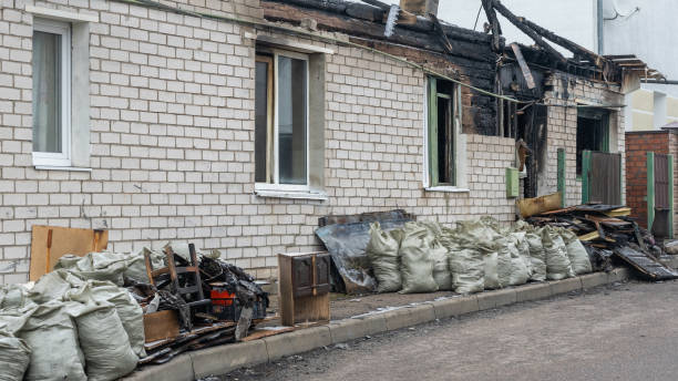 Professional Fire Damage Removal technician working in Gambrills, MD